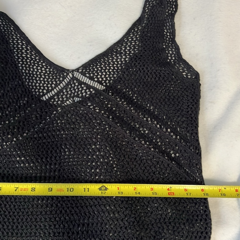 Cupshe Black V-Neck Swim Coverup NWT - S - Picture 5 of 10